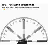 Autowasborstel telescoopsteel set met 4 microvezelpads autoruitenreiniger ruitenwisser ruitenwashandschoen auto telescopische steel wasborstel microvezel reinigingsborstel