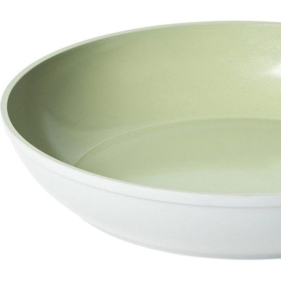 Koekenpan, kleine pan 20 cm, PFOA-vrij met keramische antiaanbaklaag, geschikt voor inductiekookplaten, soft touch universele pan met bakelieten handvat, gemakkelijk schoon te maken koekenpan