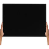 4 stuks lege zwarte doeken om te beschilderen, 40 x 50 cm, voorgespannen groot canvas, zwart canvas voor acrylverf, olieverfschilderijen, schetsen en tekeningen