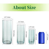 Windlicht,S: 6 x 15 cm, maat M: 8 x 20 cm, maat L: 10 x 25 cm