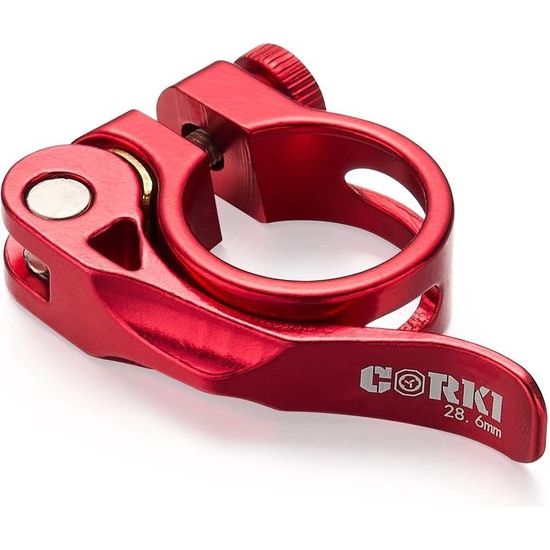 verstelbare snelspanner fiets zadelpenklem 28,6 mm - aluminiumlegering