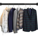 Garderobestangen, uittrekbare kledingstang, 35-60 cm, kledingstandaard, garderobestang en accessoires voor het ophangen van kleding voor de slaapkamer.