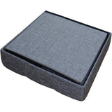 Zitbank met opbergruimte, opvouwbaar, belastbaar tot 300 kg, linnen, 38 x 38 x 38 cm