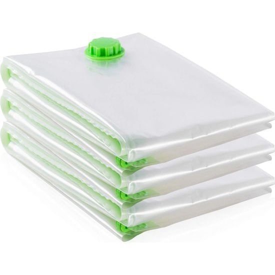 XL-vacuümzakken (110 x 80 cm) - grote vacuümzakken voor dekbedden, kleding, veren beddengoed, vacuümopbergzakken, 3 stuks voor kleding, dekbedden, beddengoed (3 stuks)