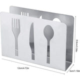 Servethouder voor de tafel, zilverkleurige rechtopstaande zakdoekdispenser, moderne tafeldecoratie, servethouder