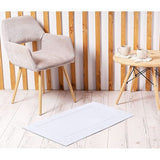 Set van 2 badmatten, salie-groene luxe badmatten van gekamd katoen, 53,3 x 86,4 cm