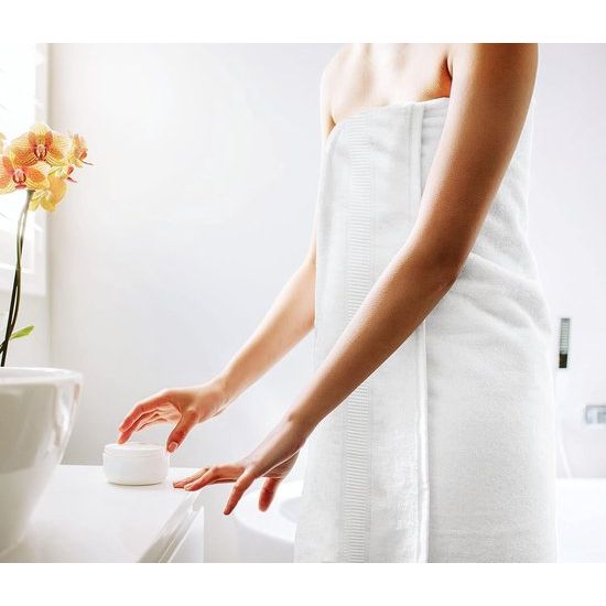 Handdoekenset van katoen, bestaande uit 1 badhanddoek 70 x 140 cm, 1 handdoek 40 x 80 cm, 1 vierkante handdoek 32 x 32 cm (witte 3-delige set)