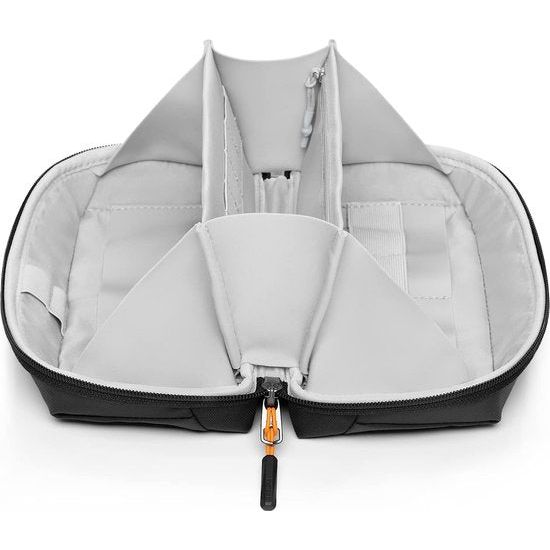 Elektronica Case, spatwaterdichte accessoiretas, gadget organizer tas, USB-kabelorganizer, reisvriendelijk, AB03007-S zwart