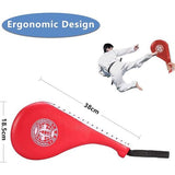 Taekwondo Kick Pads, Target Durable TKD Kicking Targets Training Padles, Double Strike Pads voor Kickboksen en Karate Training Striking Pads (rood, 2 stuks)