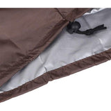 Bridge Box Heavy Duty Covers Waterdichte externe brugopslag Bench Protector Cover 123x62x55cm (koffie)