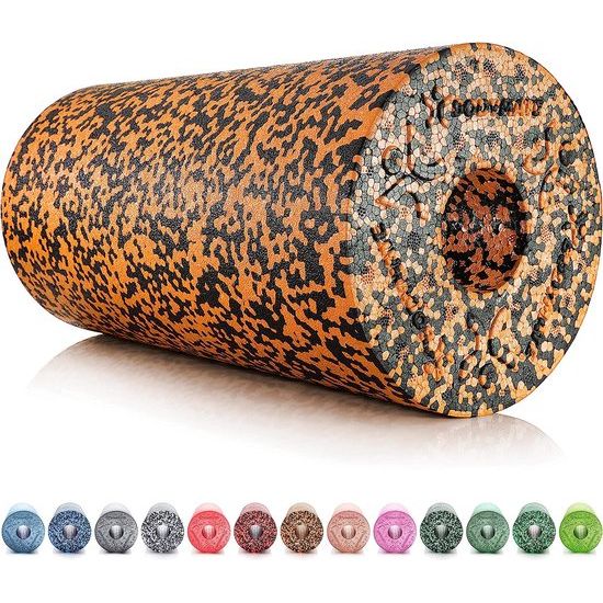 professionele fascia rol standaard medium-hard, lengte 30 cm, diameter 15 cm, met gratis e-book, oranje