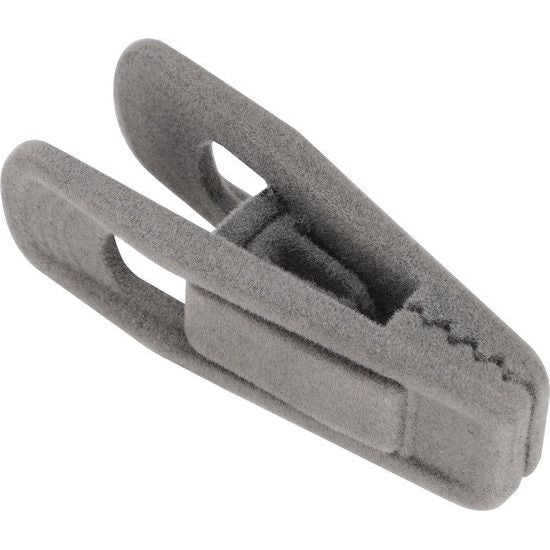 20 Pack Fluwelen Hanger Clips Set, Wasknijpers Sterke Vingergreep Flocked Rok Clips Perfect voor gebruik met Smalle Fluwelen Hangers - Grijs