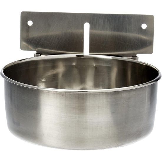 Roestvrij stalen bak montageplaat, 15,0 cm, 1,00 l, zilver (Pack van 2)