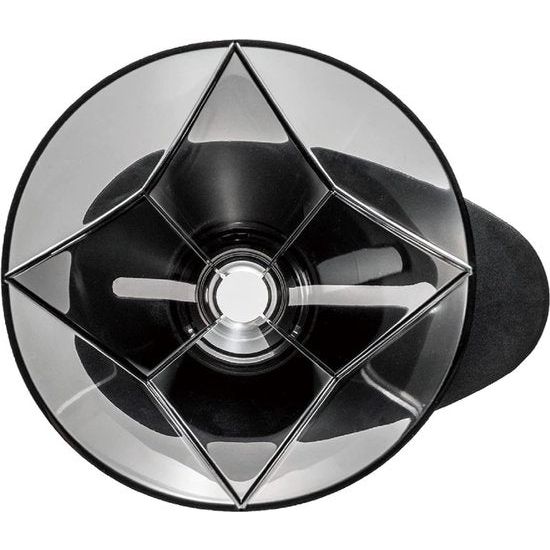 Koffiedruppelaar, maat 02, transparant zwart Coffee dripper, size 02, transparent black