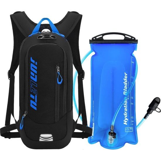 Ultralichte drinkrugzak met drinkzak, 2 l, drinkzak, rugzak met drinksysteem, fietsrugzak, looprugzak, jogging, drinkrugzak, hardlopen, marathon rugzak voor dames