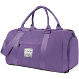 Sporttas, reistas, sporttas met schoenenvak en natvak, waterdichte weekendtas, reistas, bagagetas voor sport en reizen voor mannen en vrouwen, #3 paars,