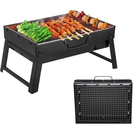 Houtskoolgrills, grill, barbecue, draagbaar, tafelgrill, campinggrill, picknickgrill, afneembare BBQ, klapgrill, minigrill voor outdoor, terras en camping,