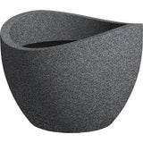 Plantenpot, zwart/graniet, diameter 30 cm, hoogte 22 cm