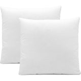 Set van 2 kussens, gemaakt van microvezel, in verschillende maten, geschikt om te wassen op hoge temperatuur, 40 x 40 cm.