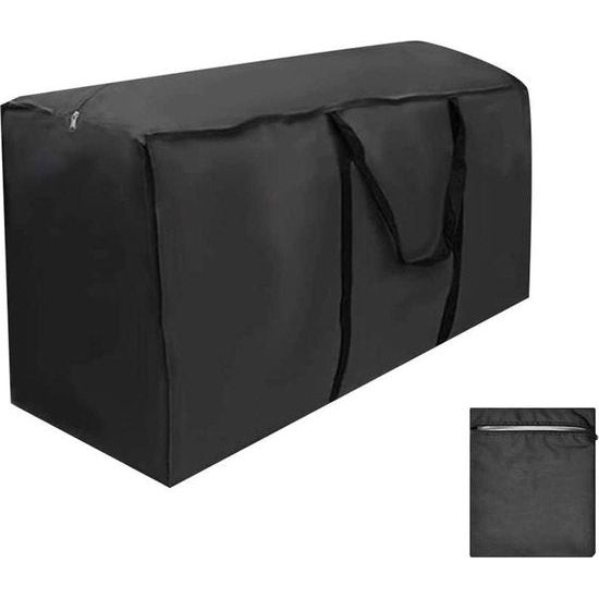 Opbergtas, beschermhoes, 210D Oxford-beschermhoes voor kussens, opbergtas, opbergtas met draaggreep voor tuinmeubelen, kussens, kerstbomen (122 x 39 x 55 cm)