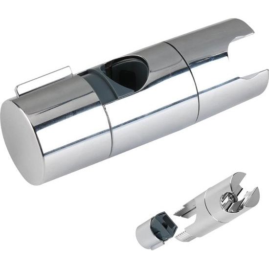 Douchedouchehouder, verstelbare douchekophouder voor glijstang 19-25 mm, 360° draaibaar, douchedouchehouder zonder boren, klikbare douchekophouder, handdouchehouder