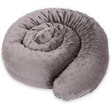 Tochtstopper raam afdichting deurmat 400 cm - tochtstopper voor deur en raam windstopper Minky Donker grijs