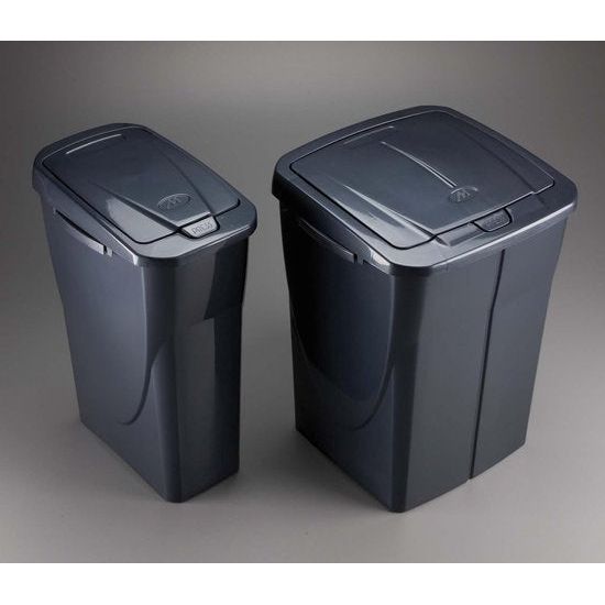 afvalscheider, kunststof, antraciet, 25 l afvalscheider, plastic, antraciet, 25 l