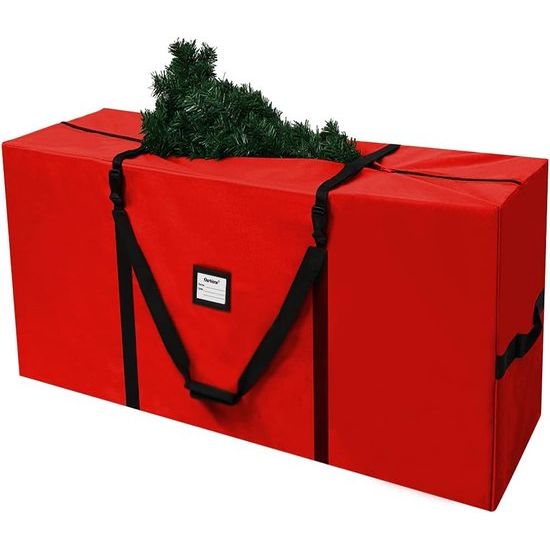 Kerstboomtas extra groot 165 x 38 x 79 cm, 600D Oxford kerstboomopbergtas voor kerstboom van 2,7 m met versterkte handvatten en dubbele ritssluiting