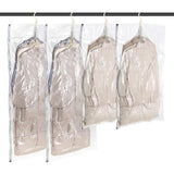 Hangende vacuümopbergzakken Ruimtebesparende vacuümzakken Jumbo en groot voor seizoenskleding, jurken, pakken, herbruikbare kastorgel