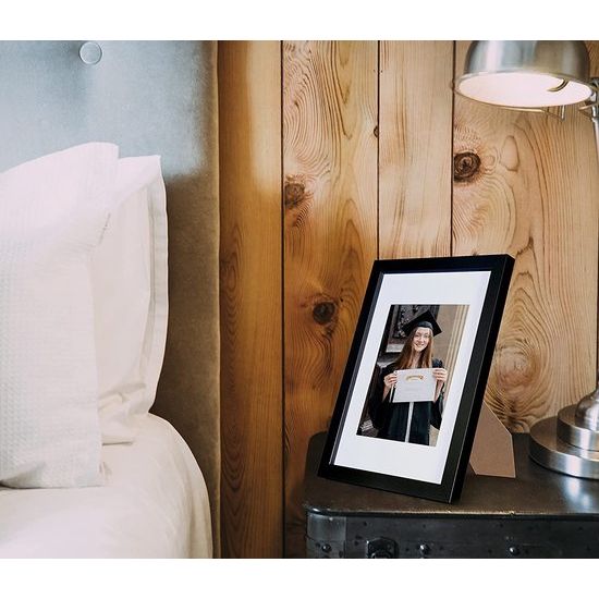 Scholar Tree Black Set van 3 fotolijsten met passe-partout, voor fotocertificaten, hangend of vrijstaand, ideaal voor collageen, portretten en oorkonden