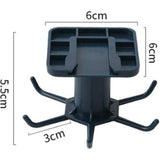 2 stuks haakrek voor keukengerei, 360° draaibaar, ophangorganizer ophangrek voor bevestiging zonder boorrek voor keuken/badkamer