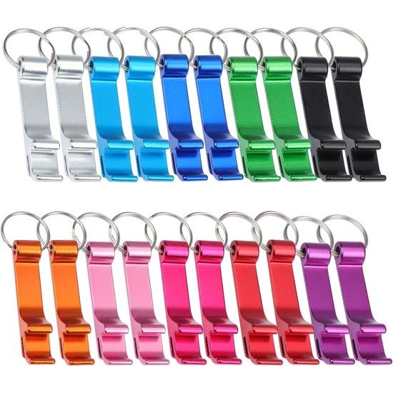 20 Pack Bottle Opener Key Ring Pocket Bottle Opener