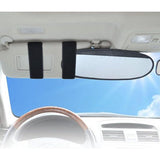 Universele zonneklep extender voor auto ' s, vrachtwagens en recreatieve voertuigen, verblindingsvrij voor bestuurder en voorpassagier (zilver) , 2 stuks