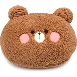 Schattig pluche kussen, sofakussen, knuffeldieren, zachte bankdecoratie, geschenken voor verjaardag, Kerstmis, 35 x 27 cm (beer)