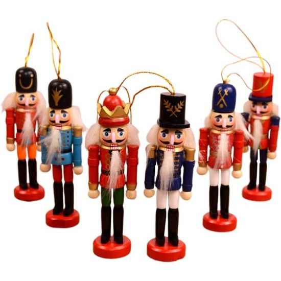 Houten kersthanger notenkraker: het figuur