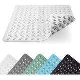 Douchemat 53 x 53 cm wit antislip douchemat in premium kwaliteit comfortabele antislip badmat antislip antibacterieel en machinewasbaar douchemat antislip