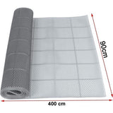 douchemat ringmat, antislip drainagemat 90 x 400 cm, badmat vloermat voor binnen en buiten, voor keuken, zwembad en badkamer