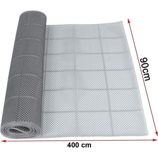 douchemat ringmat, antislip drainagemat 90 x 400 cm, badmat vloermat voor binnen en buiten, voor keuken, zwembad en badkamer