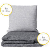 Dekbedovertrek grijs