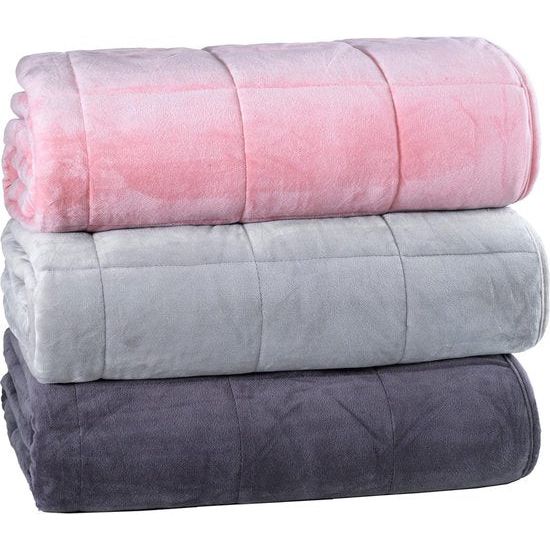 Gewichtsdeken 135x200 - antraciet | ontspanningsdeken met 6 kg gewicht | zwaar dekbed tegen slaapstoornis | therapiedeken voor volwassenen en jongeren, kleur: oudroze, maat: 135x200 6kg