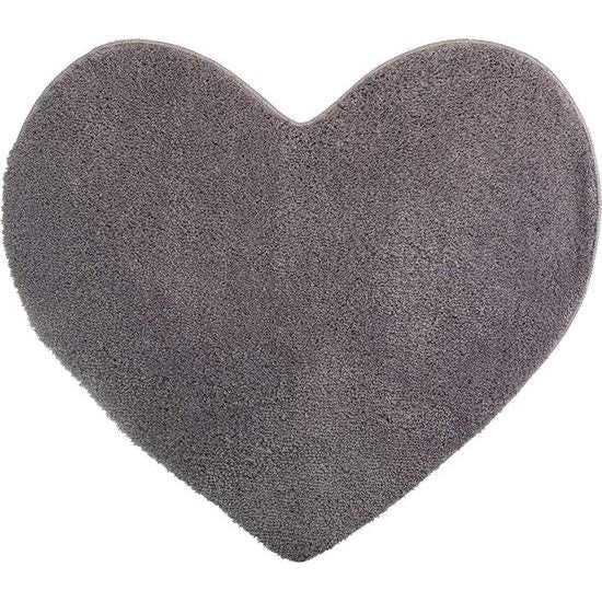 Brandsseller Badmat ca 70 x 80cm badmat Hartje Grijs