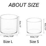 Theelichthouder Glazen theelichtglazen Heldere votiefkaarsenhouder – voor theelichtjes Votiefkaarsen Zwevende kaarsen Kandelaars Set van 24 Bruiloftsfeest Kerst Tafeldecoratie 5,7 x 5 L