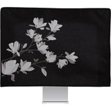 Linnen hoes compatibel met 24-26 inch monitor - beschermhoes stofbescherming afdekking voor pc-scherm - computerscherm cover stofkap - magnolia