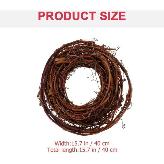 Rotankrans: de afmeting van de kerstrankenslinger is ongeveer 460,00 x 1,50 x 1,00 cm / 180,78 x 0,59 x 0,39 inch