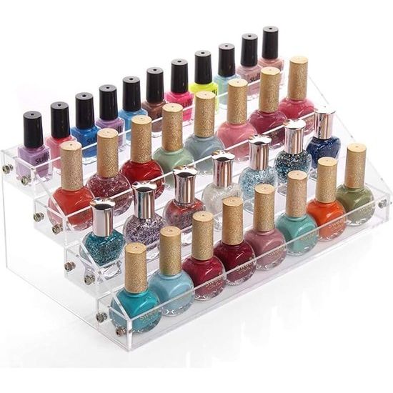 Nagellakorganizer 4 niveaus Transparant make-uprek Displayorganizer