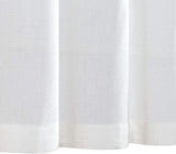 Witte vitrage linnen bistrogordijn ondoorzichtig gordijn ondoorzichtig gordijn gaas sjaals venstersjaal half transparant keuken woonkamer landhuis set van 2 65 x 60 H (cm) wit