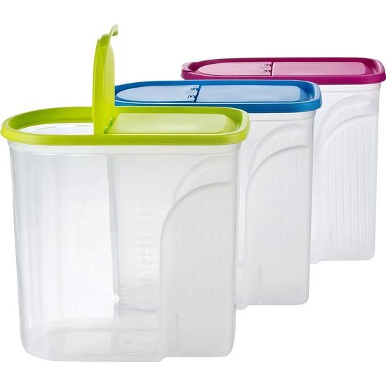 Strooidoos voor muesli en cornflakes, 5,7 liter, 3-delige set