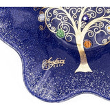 Venezia Schaal Bord Decoratie Opbergschaal Boom des Leven Murano-glas versierd met murrines en bladgoud cadeau-idee Handgemaakt Made Italy (cm13x13)
