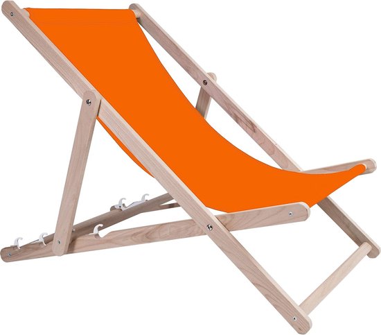 Ligstoel, hout, beukenhout, inklapbaar, voor zelfmontage, zonnestoel, strandstoel, tuinligstoel voor tuin, zwembad, camping, strand, bars, cafés, hotels, tot 130 kg, verstelbaar, 4 standen