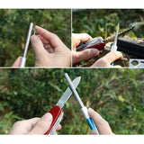 Hori Hori Garden mes (rechts gekarteld mes) met schaarstaaf, ideaal - gesneden in de tuin - en landschapsbouw wieden instrument